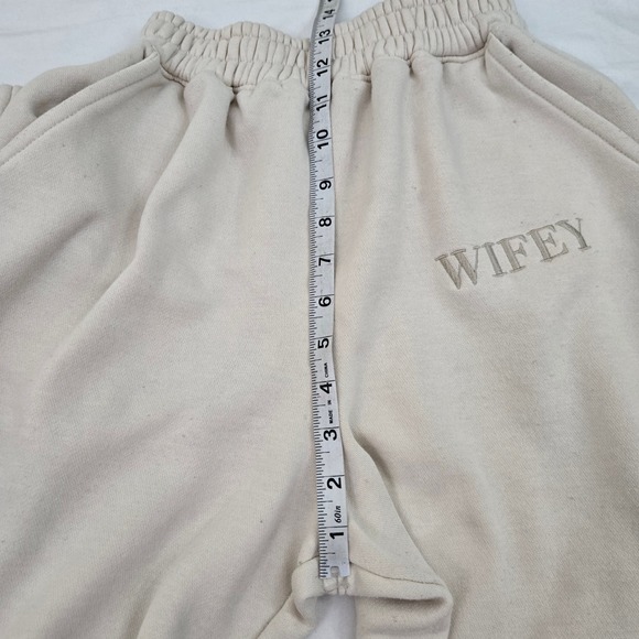 IX STORIES Wifey Joggers Womens S Bridal‎ Honeymoon Sweatpants High Rise 25x28 - Picture 8 of 11
